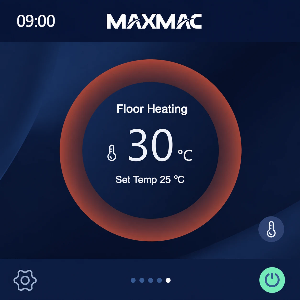 Floor-heating control interface