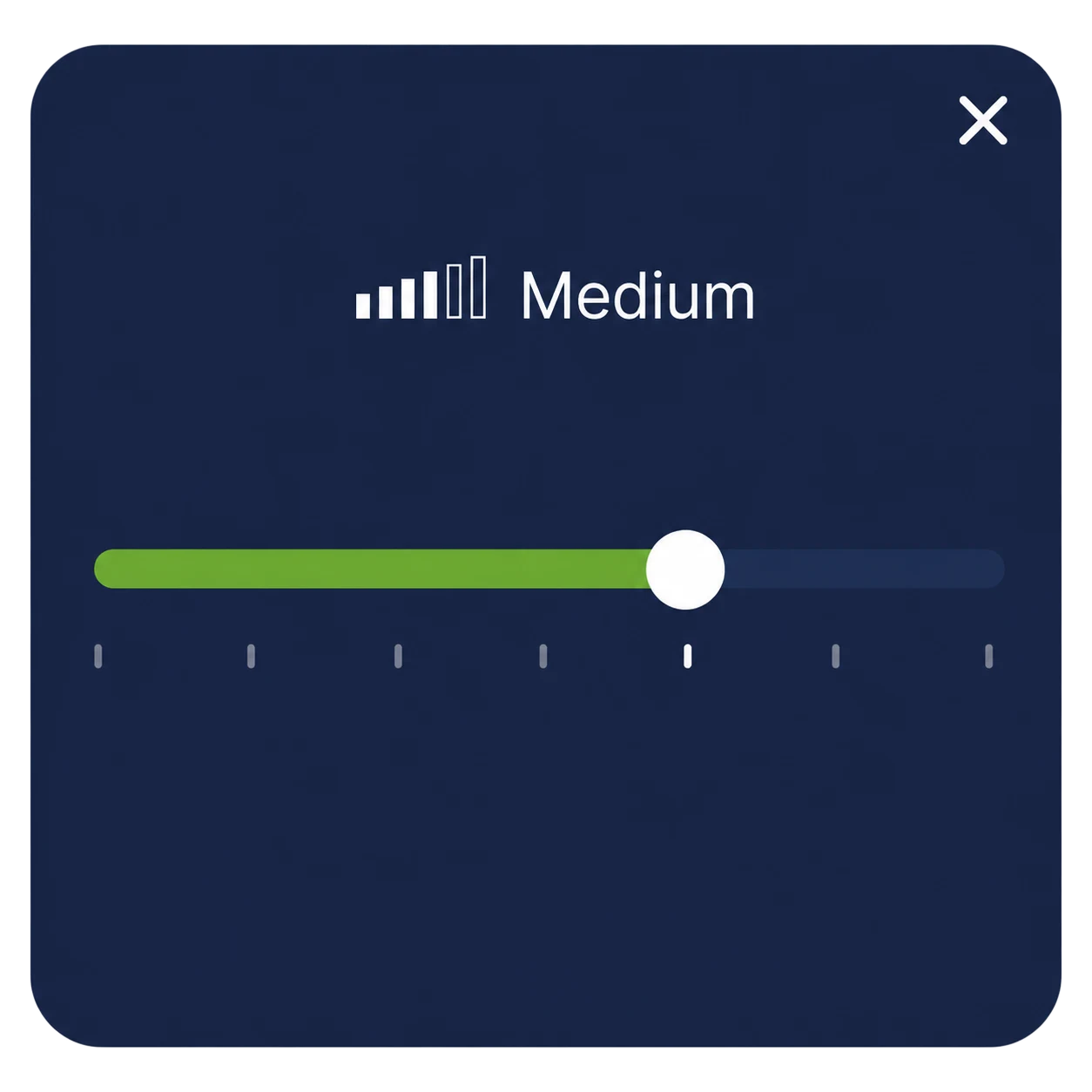 Fresh-air airflow setting